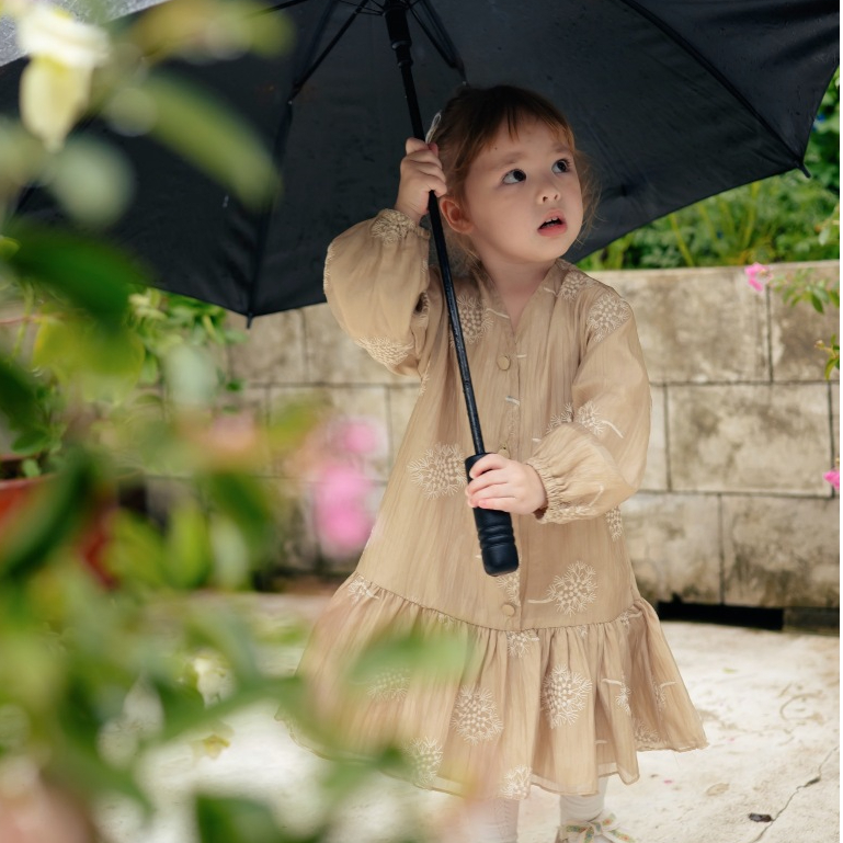Haidee & Orlin - Marie Raya Tunic Kids - Dandelion, Peony, & Aster Pattern