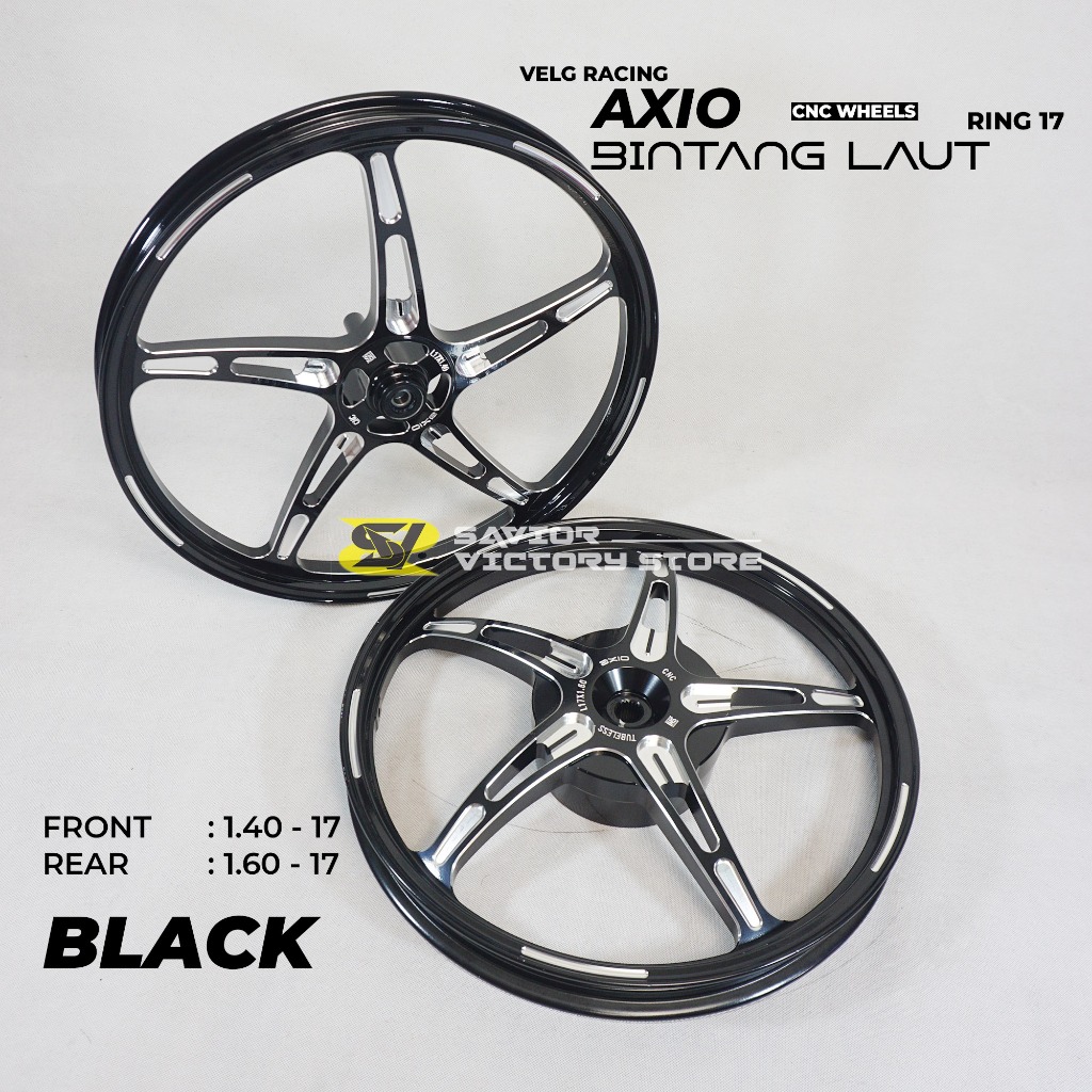 VELG AXIO BINTANG LAUT RING 17 VARIO MIO BEAT CNC WHEELS ORIGINAL