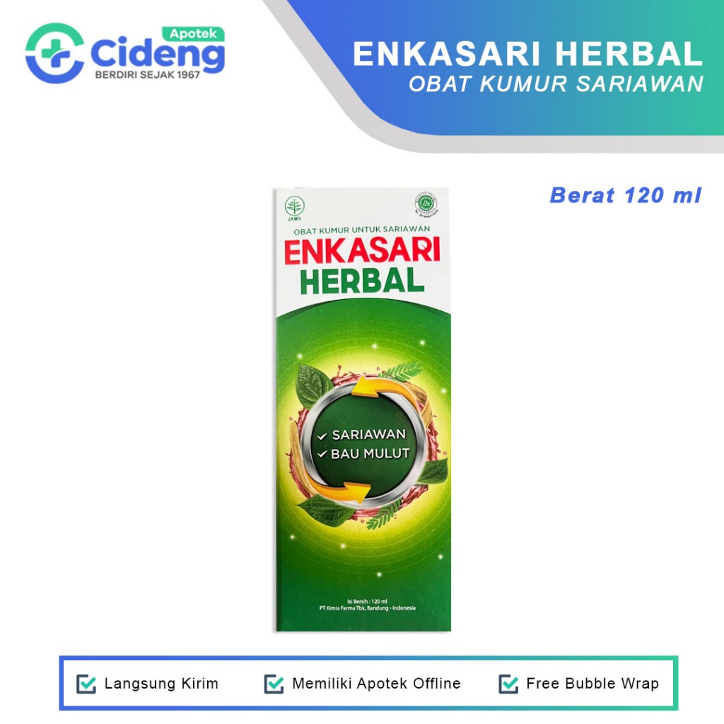 ENKASARI HERBAL Obat Kumur Sariawan 120 ml