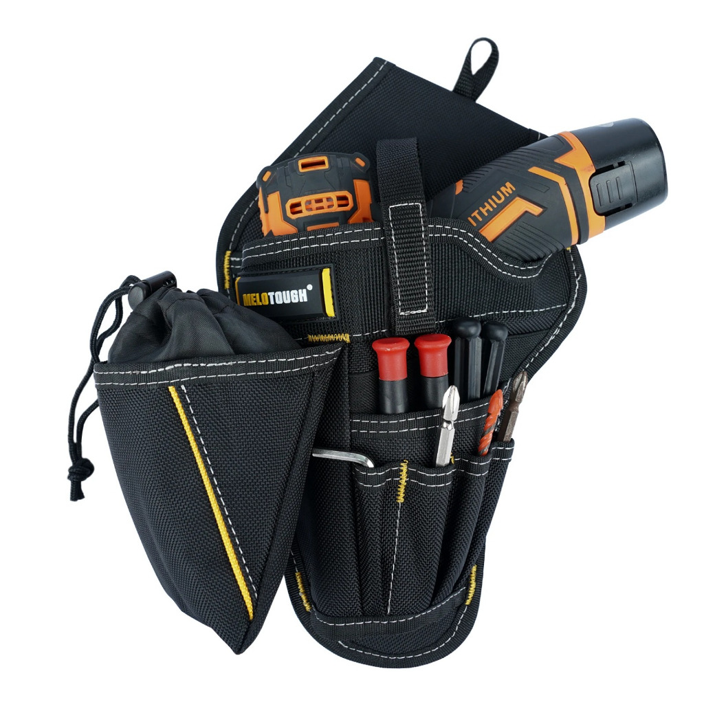 Tas Pinggang Obeng & Bor Cordless Multifungsi - Holster Tool Bag Teknisi Pro