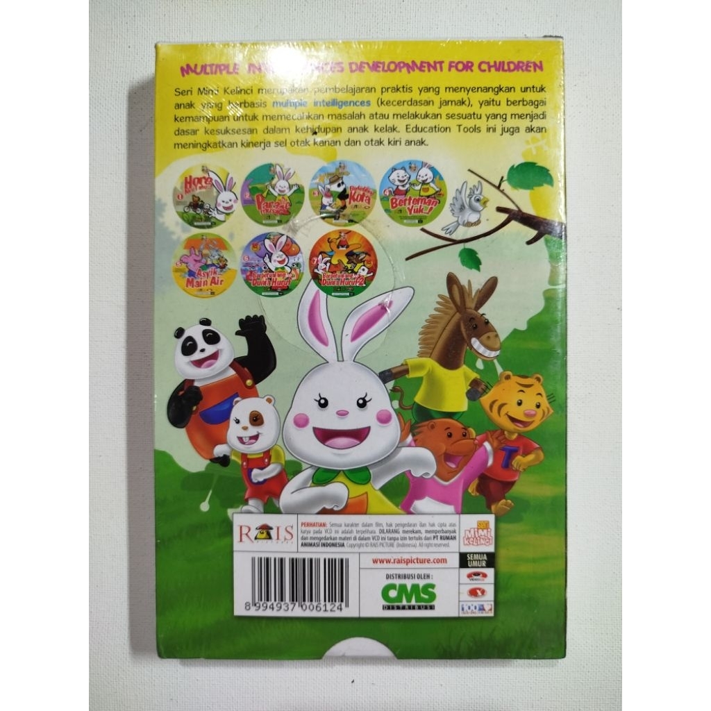 VCD PENDIDIKAN ANAK BERMAIN SAMBIL BELAJAR BERSAMA MIMI ISI 7 DISC (SEGEL)
