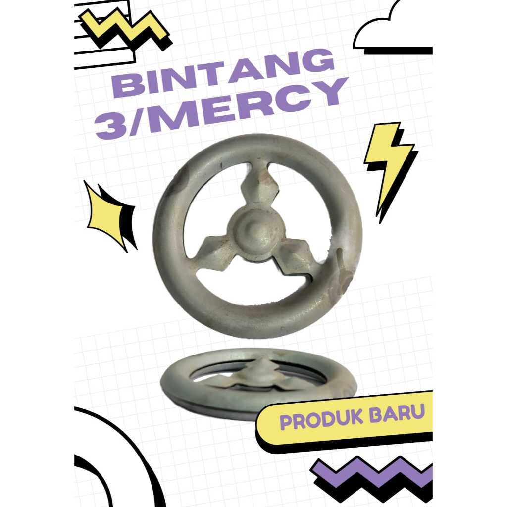BINTANG 3/MERCY/ORNAMENT PAGAR BESI/ BAHAN PLAT BESI