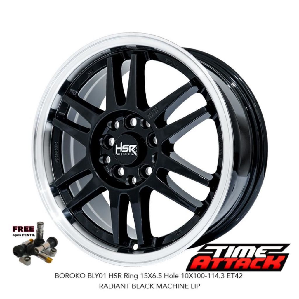 Velg Mobil Luxio Ring 15 HSR WHEEL Tipe Boroko Bly01 Velg Hsr R15