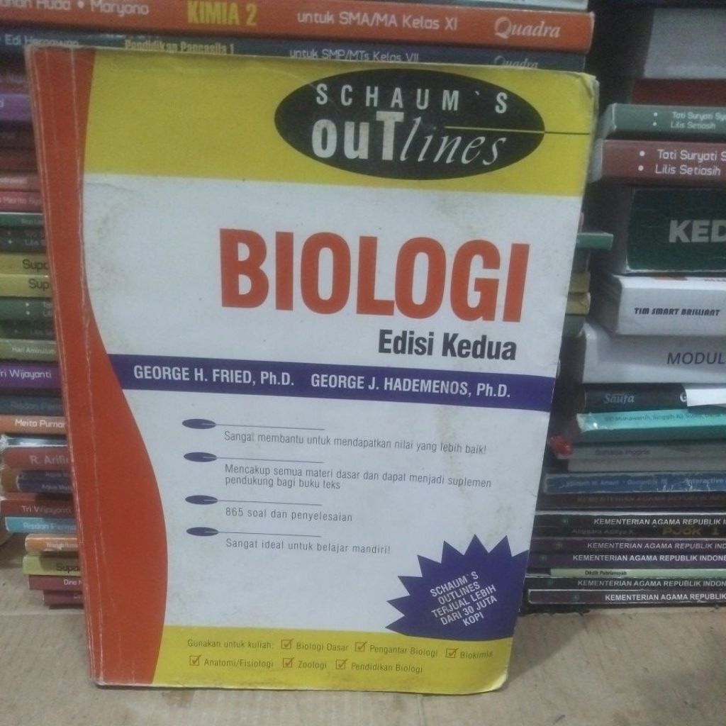 Buku bekas Schaum 's Outlines BIOLOGI