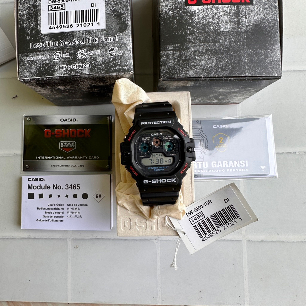 dw5900 g-shock dw-5900-1dr original new