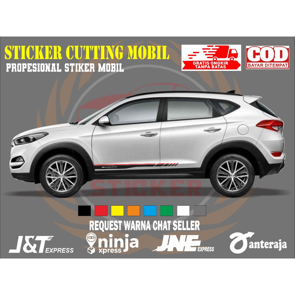 sticker mobil tucson sticker mobil hyundai tucson stiker mobil tucson keren sticker variasi mobil