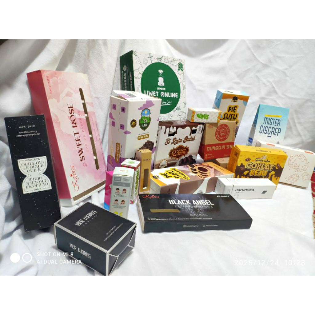 Dus Kemasan Custom - Cetak box parfum, Kosmetik, Makanan, Liquid, UMKM Dll