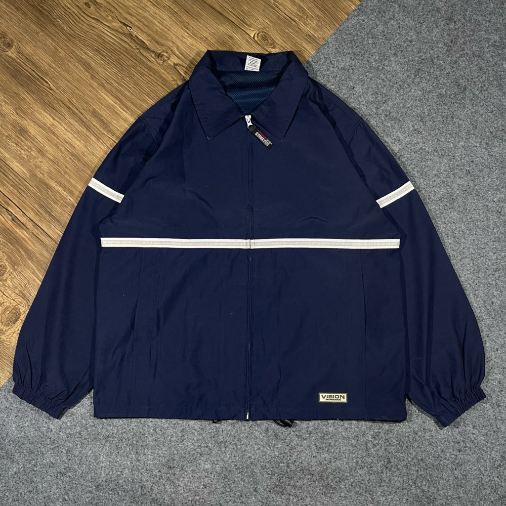 Jaket casual windbreaker Vision Street Wear reflectif second