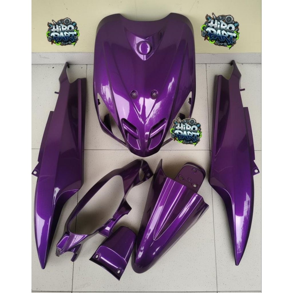 full body 1 set mio sporty warna ungu