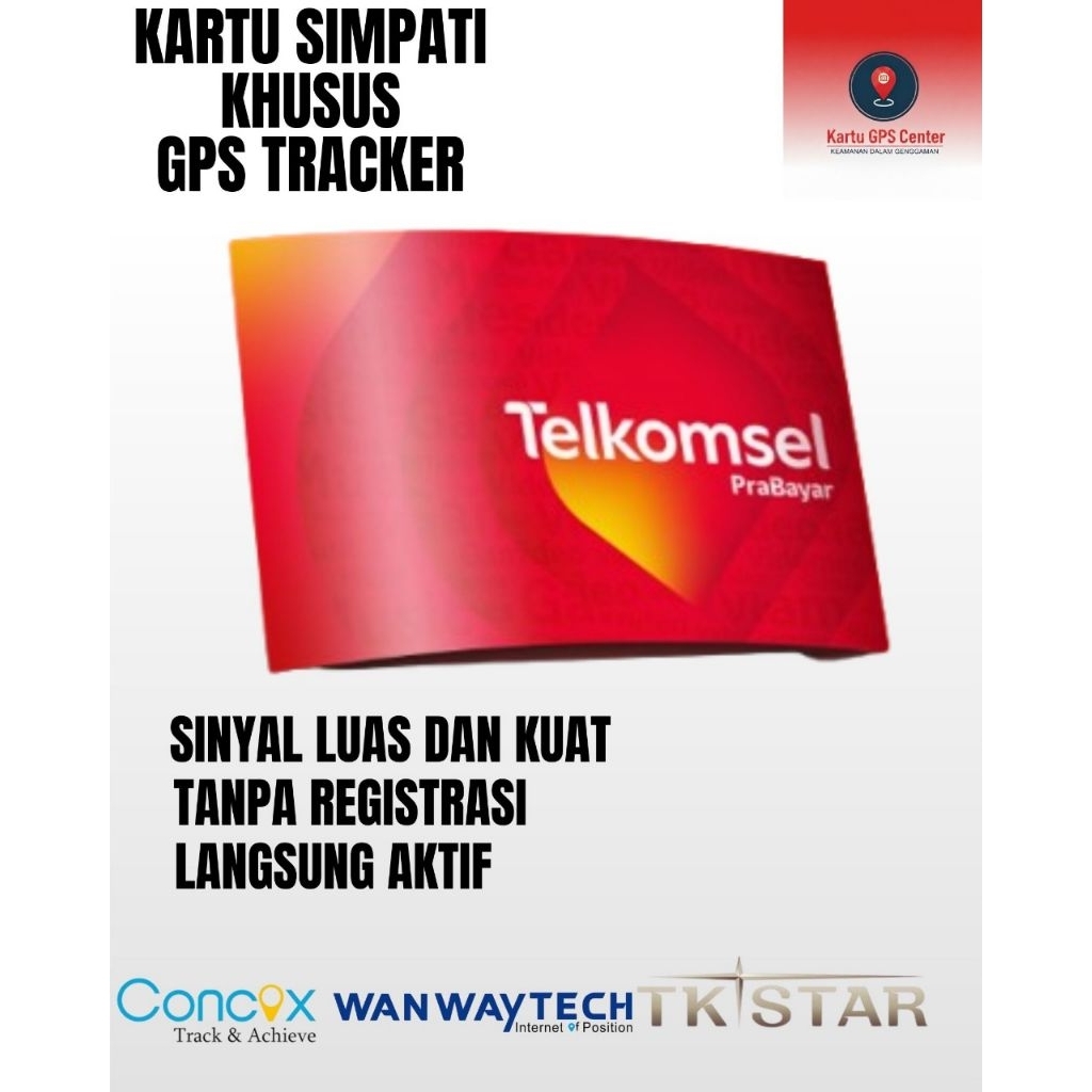 Kartu GPS Tracker Simpati Prepaid Paket 3 bulan