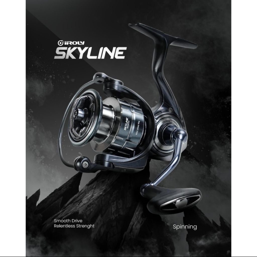 reel Iroly Skyline II new 2025 uk 4000 saltwater PH gulungan pancing spinning alumunium metal body s