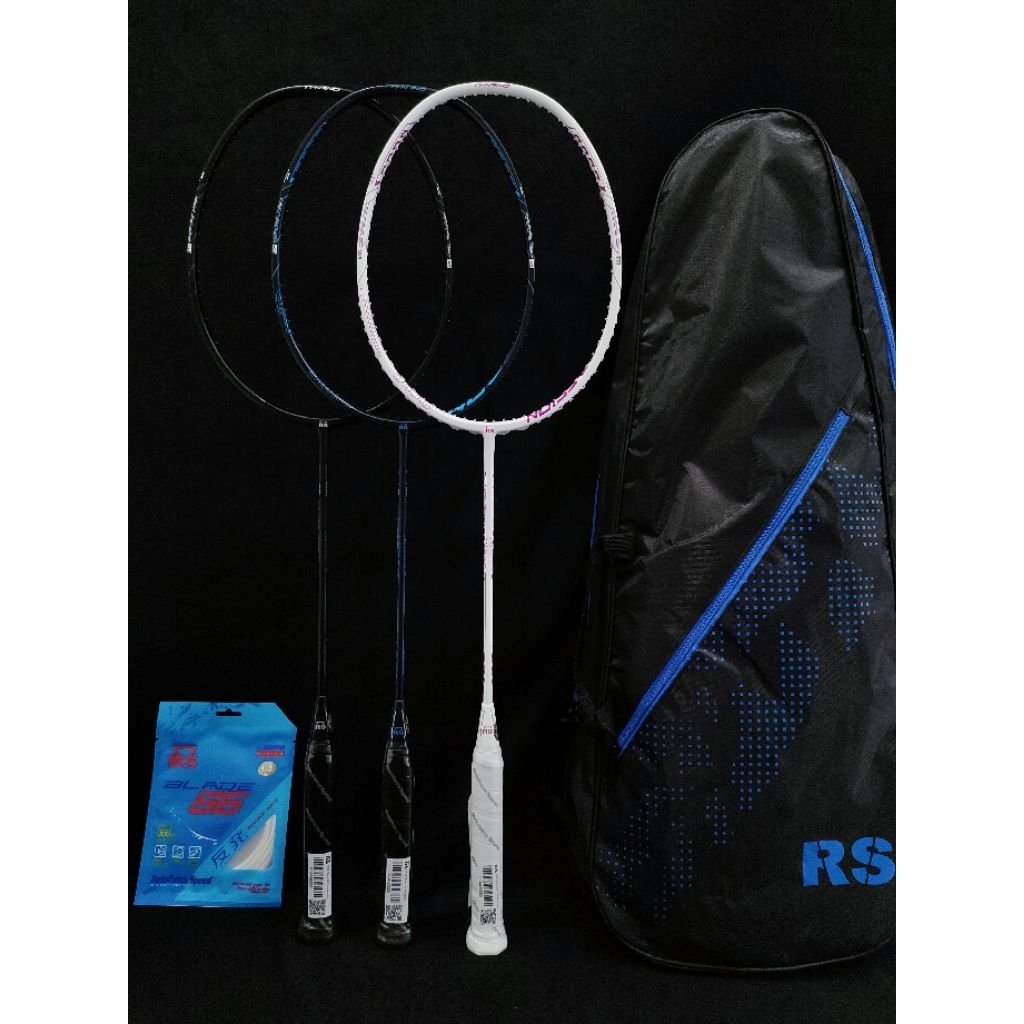 RAKET BADMINTON RS DURA 38 COMPASSION/TRUSTWORTHY/WISDOM MAX TENSION 38 LBS FREE SENAR + PASANG DAN 