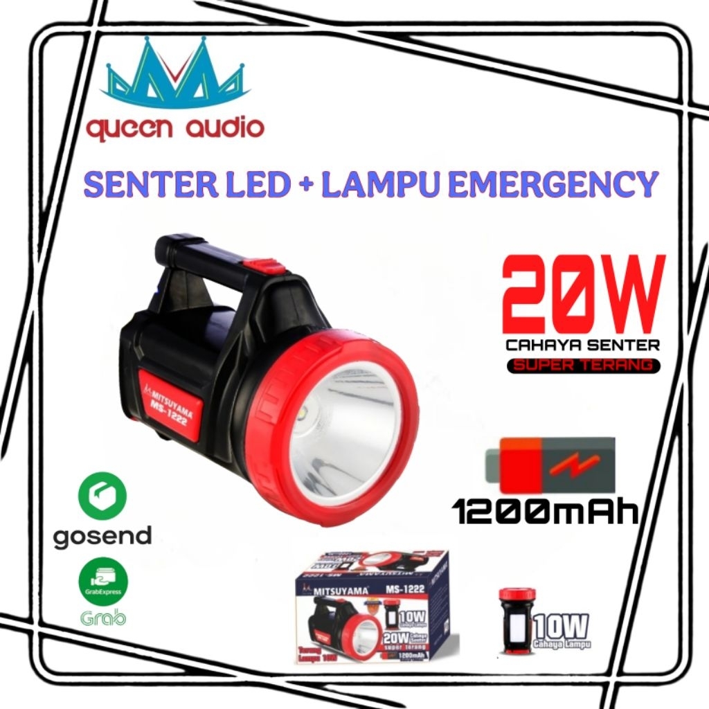 SENTER LED DAN LAMPU EMERGENCY 20WATT