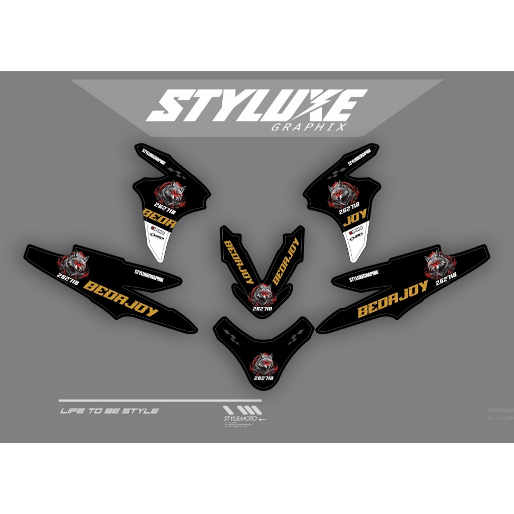 Decal Beat Street 2024 Full Body Stiker full body motor Honda Beat Street