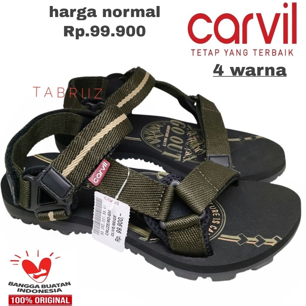 Sandal Gunung Carvil Pria Sandal Carvil Gunung Sandal Outdoor Carvil - Original Quality