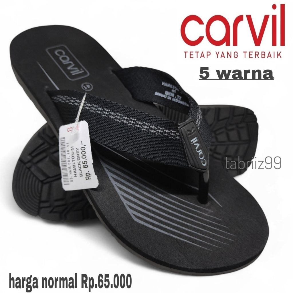 Sandal Pria CARVIL Original Anti Air - Sendal CARVIL Pria - 100% ORIGINAL