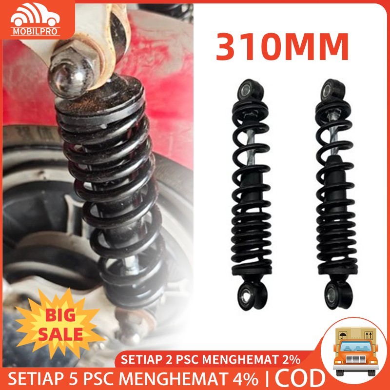 Black 310mm Shock Shockbreaker Belakang Sepeda Listrik U winfly Pasific Exotic Goda United