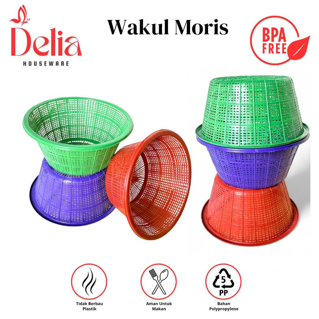 (PAKET HEMAT 4 LUSIN) WAKUL MORIS ELEGENT - BESEK NASI HAJATAN - MARANG NASI BERKATAN PLASTIK TEBAL