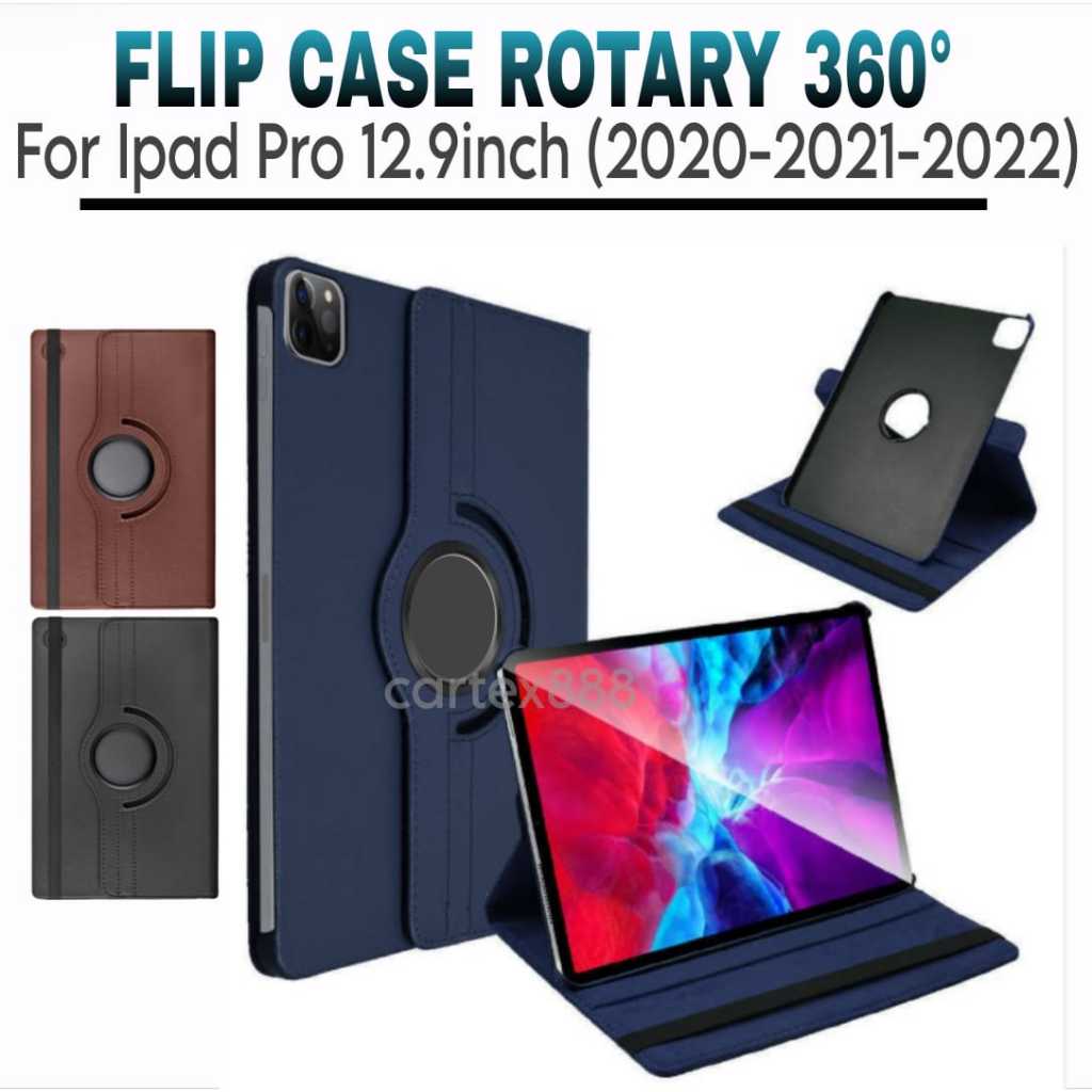 Case Rotary Ipad pro 12.9"inch 2020 2021 2022  case ipad pro 12.9 inch / casing ipad pro 12.9 inch  