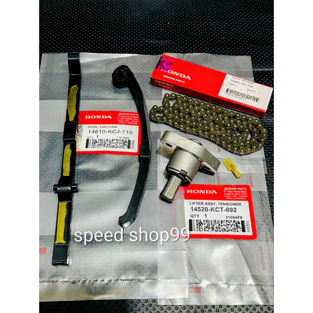 Tonjokan keteng KCT+Rantai keteng KCJ+Karet tensioner KCJ Tiger 2000 Tiger Revo ORI lokal