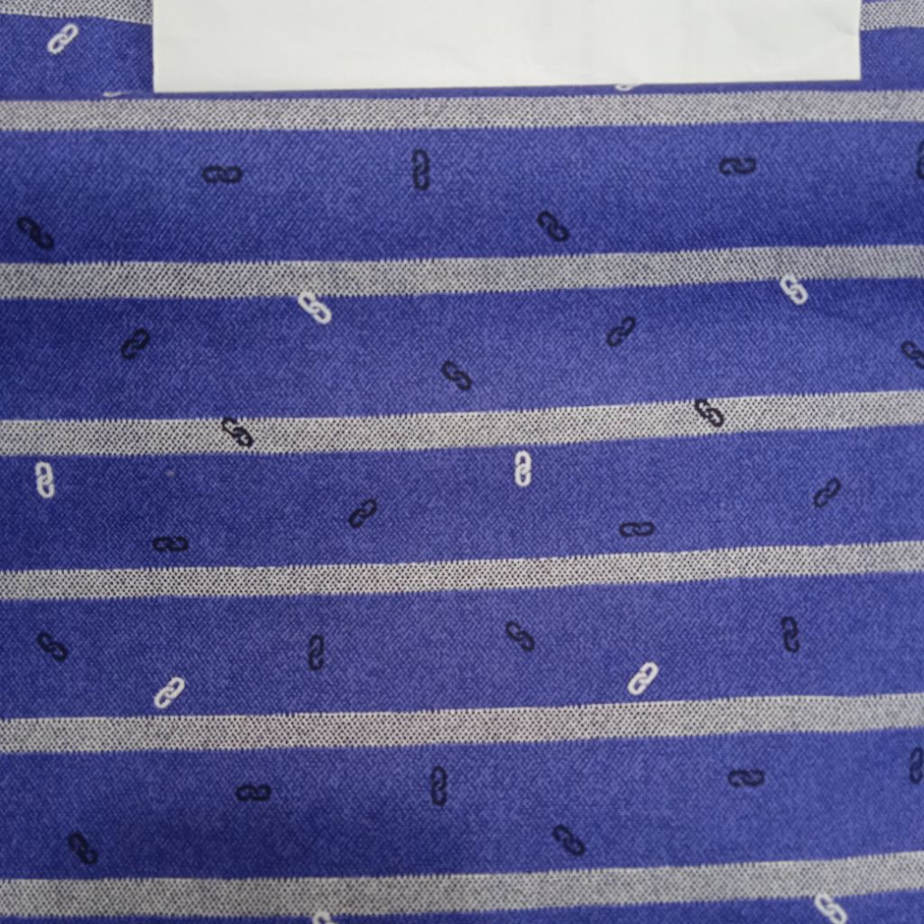 BAHAN KAIN KATUN LINEN PREMIUM IMPORT SALUR BIRU