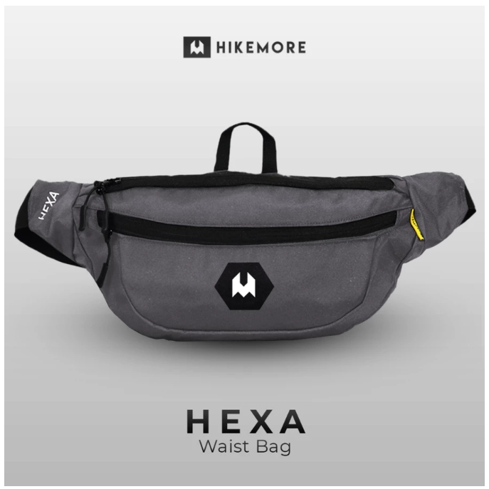 Tas Waistbag Hikemore Hexa Original – Muat Tablet 7 Inch, Kapasitas Besar & Fungsional