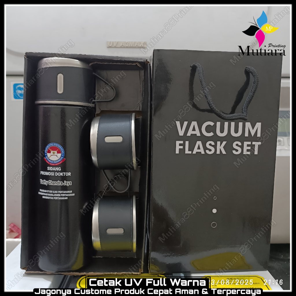 ‎[ TUMBLER SULTAN VACUUM FLASK SET 500 ML CUSTOM ] Termos Sultan Vacuum Flask Set 500 ML Custom Prin