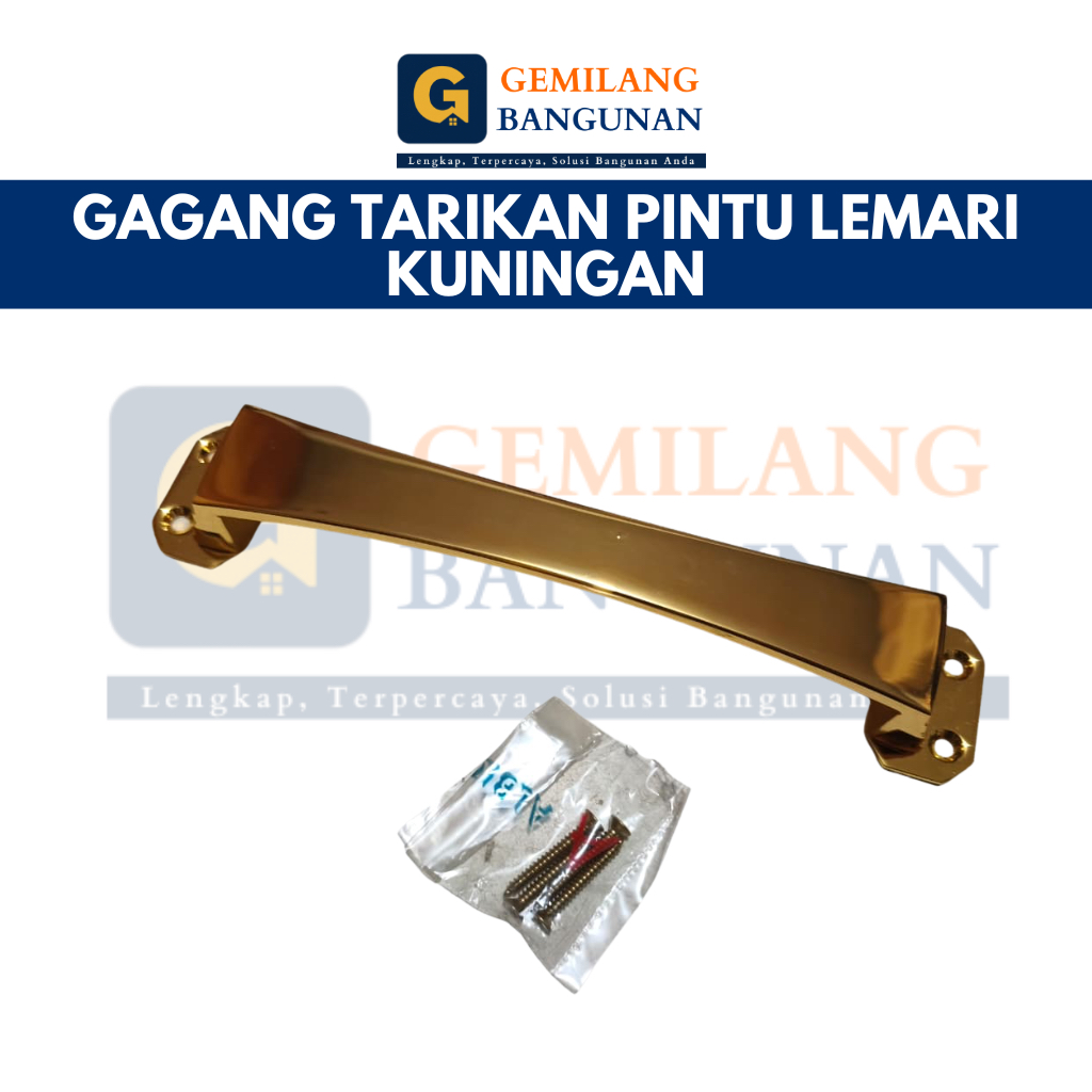 Gagang Tarikan Pintu Lemari KUNINGAN ASLI