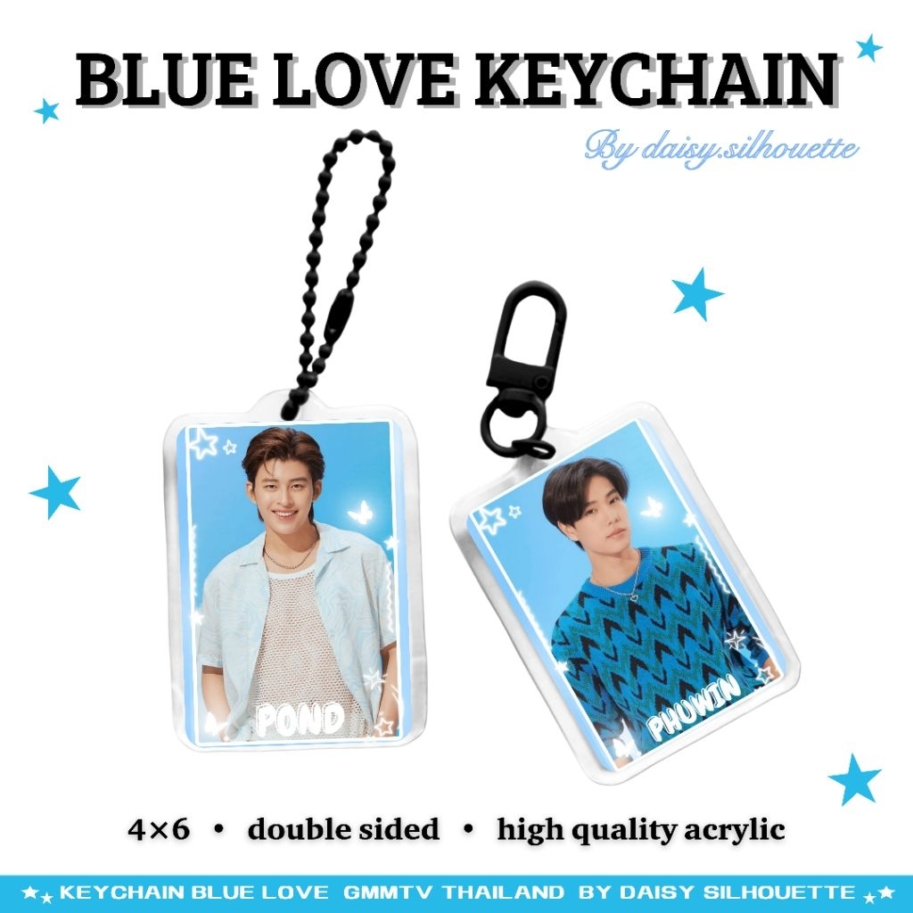 KEYCHAIN BLUE LOVE GMMTV || ACTOR THAILAND ACRYLIC KEYCHAIN || KEYCHAIN GMMTV 2024 || GANTUNG KUNCI 