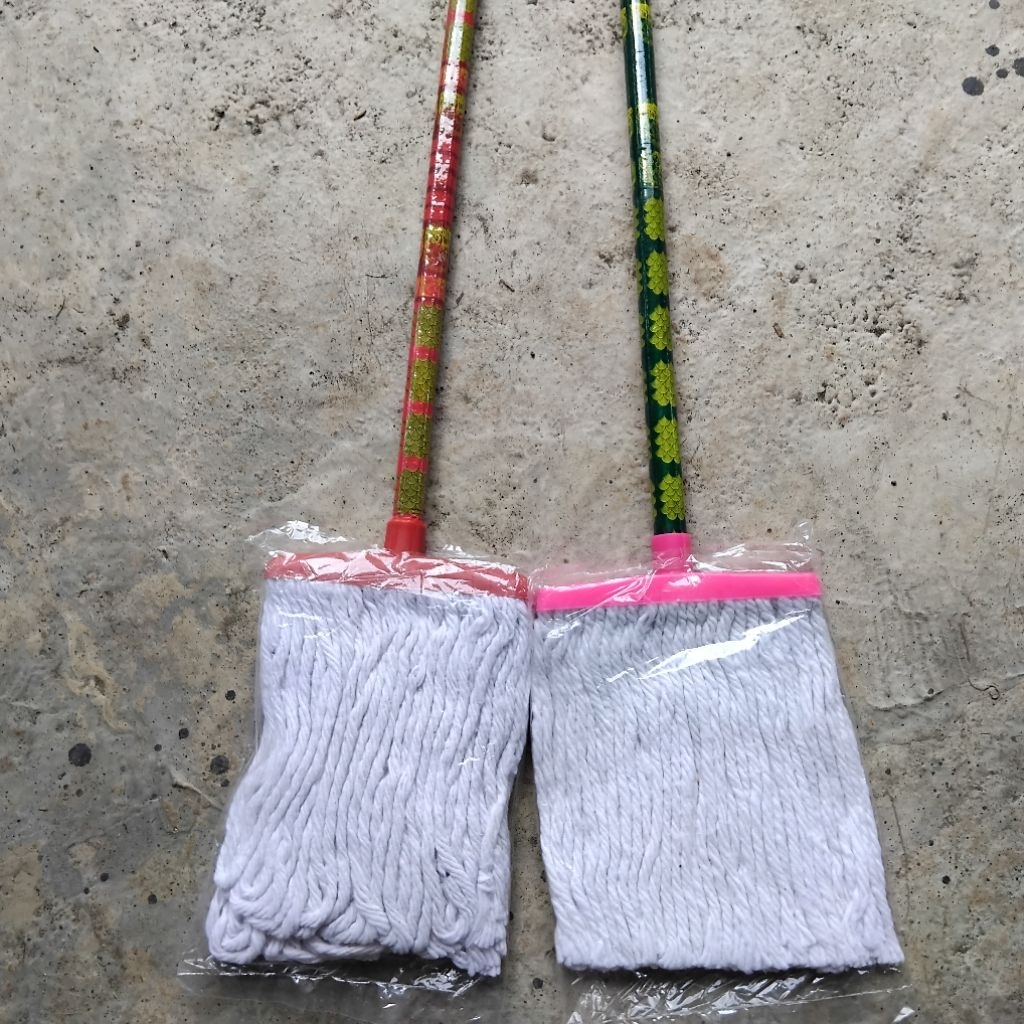 Pel Lantai Sumbu Gagang Kayu Panjang / Pembersih Air / Pembersih Lantai / Pel Rumah / Pel Murah / Pe