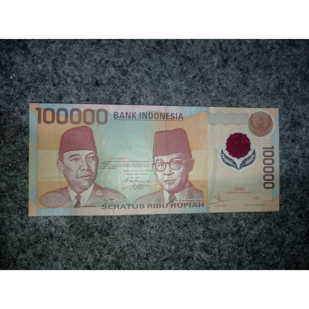 uang kertas kuno 100rb polymer