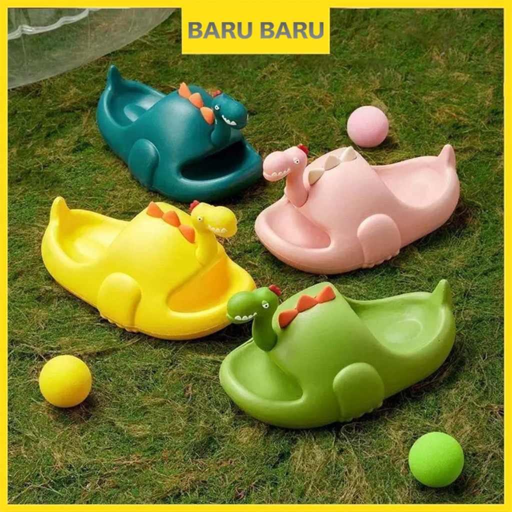 Baru Baru Sandal Dinosaurus 3d Sandal Dewasa Dino Jelly Baim Musim Panas Baru Kartun Lucu Sandal Ana