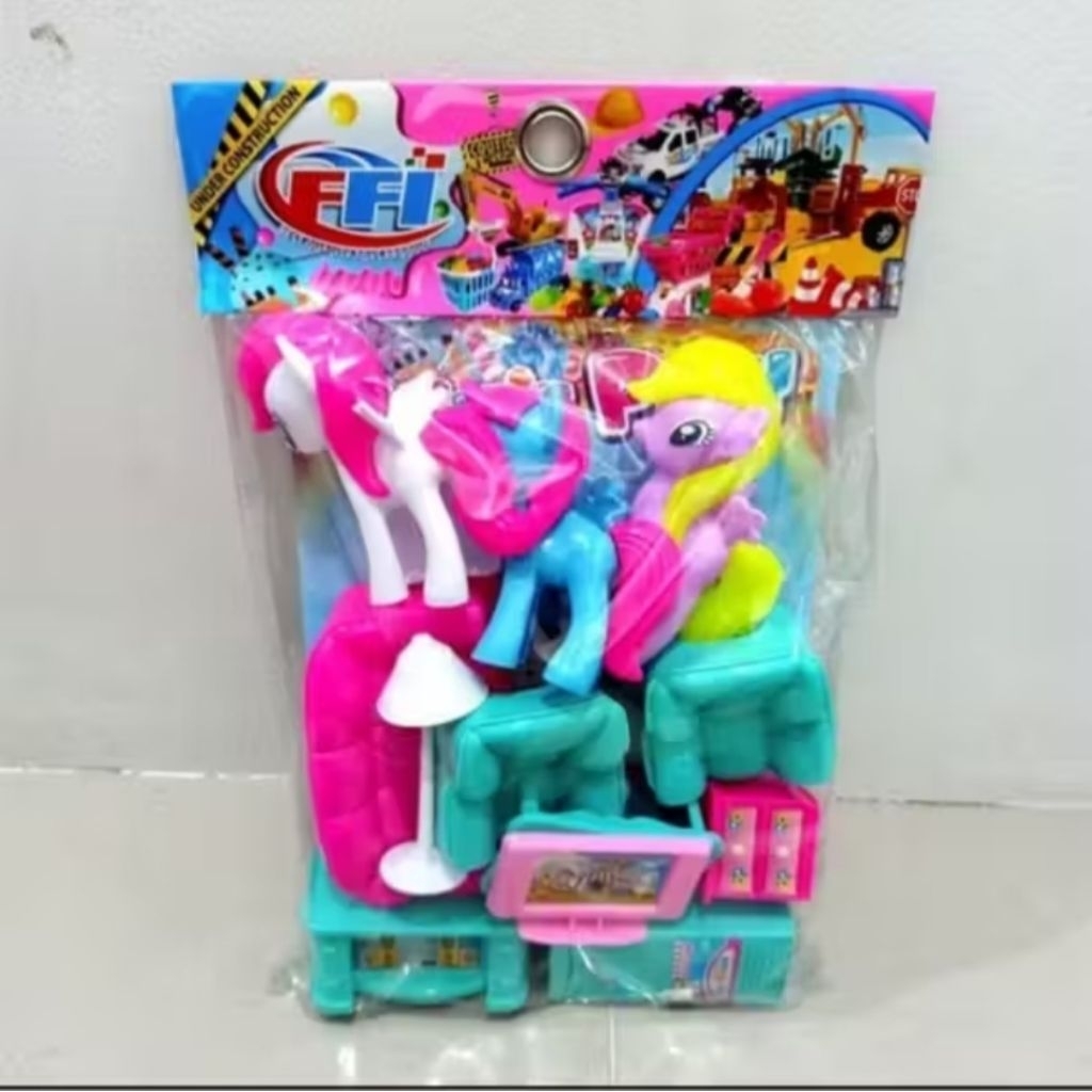Mainan Anak Furniture Sofa dan kuda poni FI557