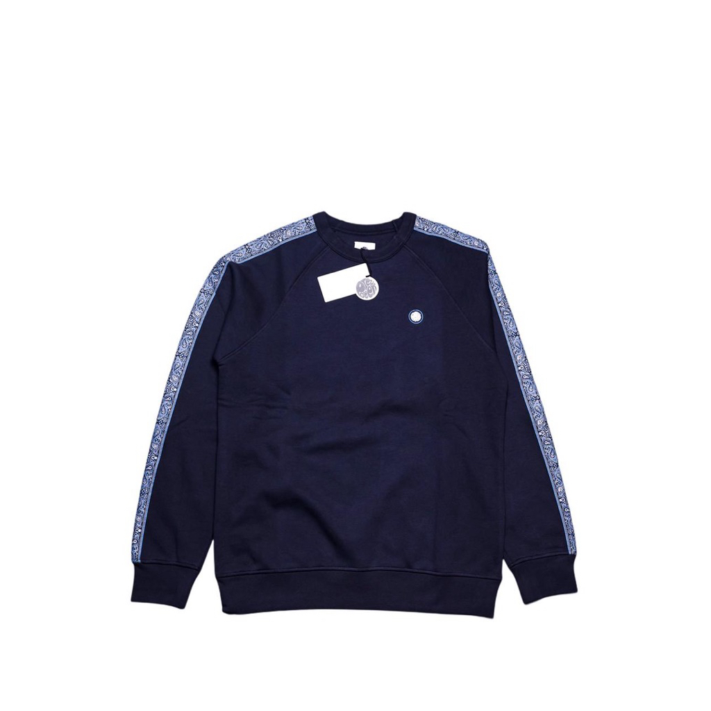 Pretty Green Eclipse tape sweatshirt navy