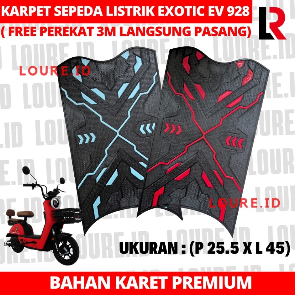 Karpet Sepeda Listrik Exotic EV928 / Alas Kaki Pijakan Sepeda Listrik EV928 Motorcycle