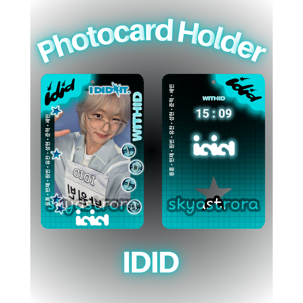 ACRYLIC PHOTOCARD HOLDER KEYCHAIN IDID