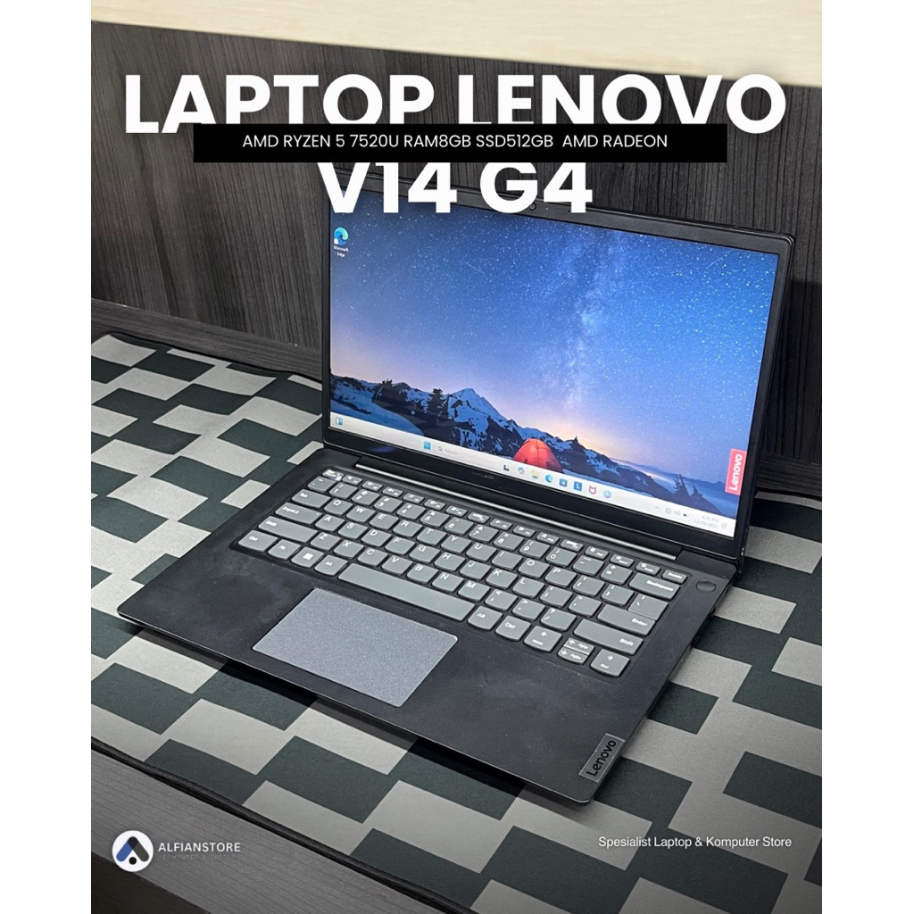 LAPTOP LENOVO V14 G4 AMD RYZEN 5 7520U RAM8GB SSD512GB