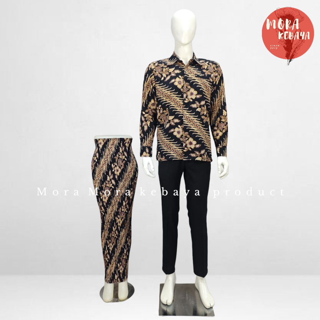 Couple batik/kemeja batik/rok batik/couple kemeja batik rok plisket