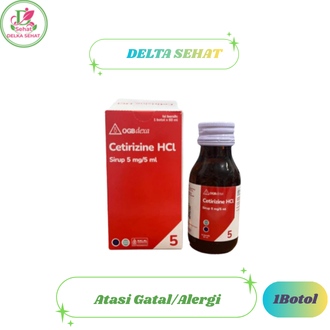 Cetirizine Sirup 60 ml – Bantu Atasi Alergi pada Anak