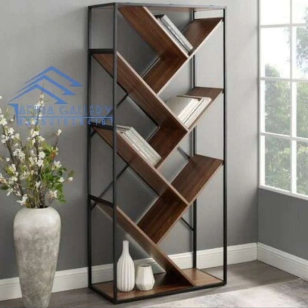 Rak Buku Minimalis besi hollow afina gallery