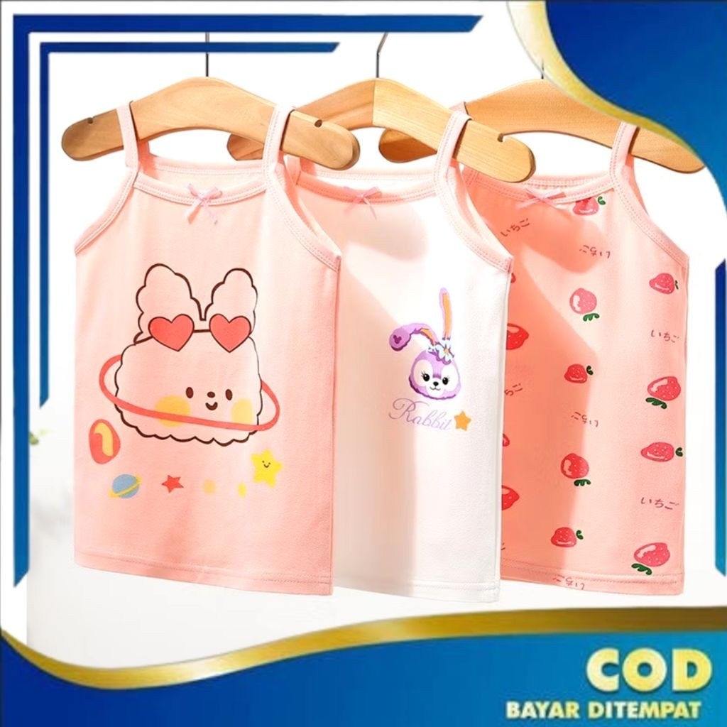 Tanktop Anak Perempuan Singlet Dalam Anak Kaos Kutang Bayi Kaos Bayi BJA008