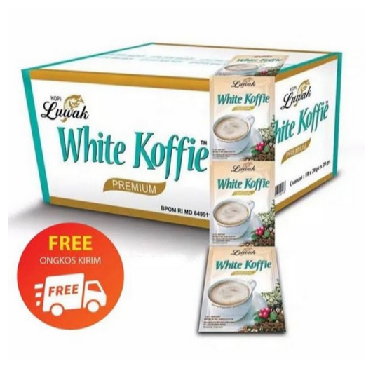 Kopi Luwak White Koffie Original 1 Dus isi 12 Renteng, Rasa Khas dan Lembut