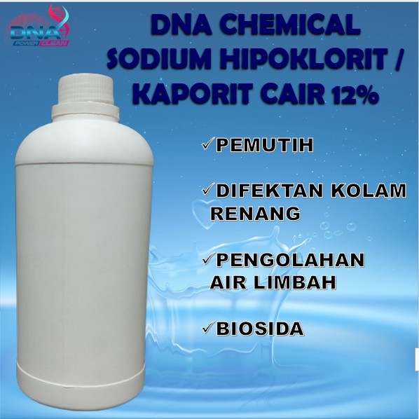 Ka-porit Cair / Sodium Hipoklorit 12% / Sodium Hypochlorite - 1 Kg