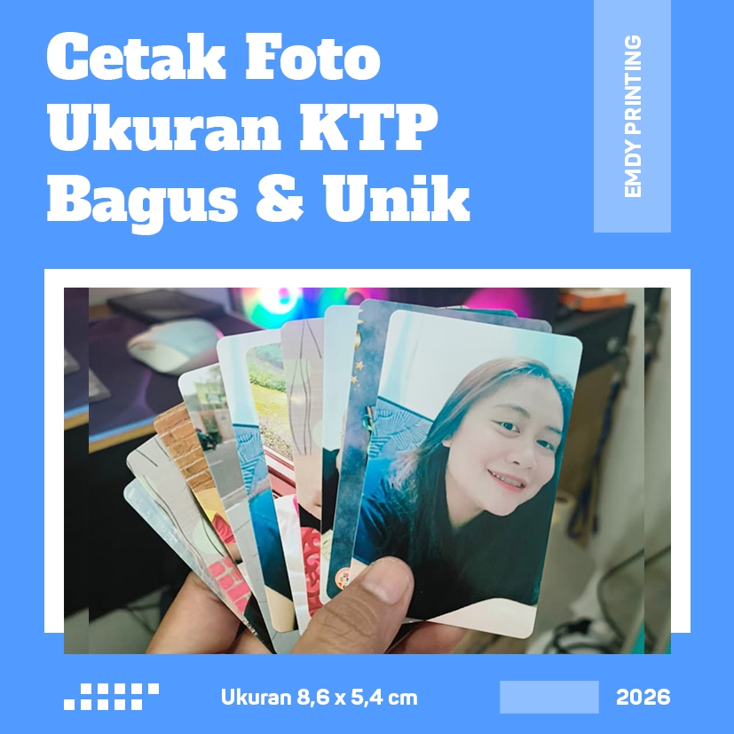 Cetak Foto Ukuran KTP Bagus Unik Lucu | Murah Cepat Berkualitas | Minimal 10 Foto