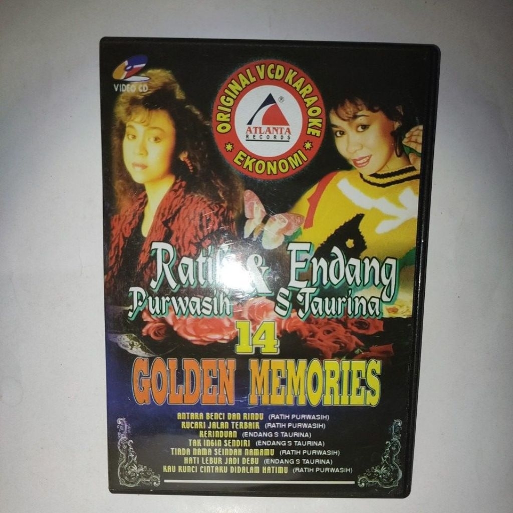 VCD KARAOKE 14 GOLDEN MEMORIES RATIH PURWASIH & ENDANG S TAURINA