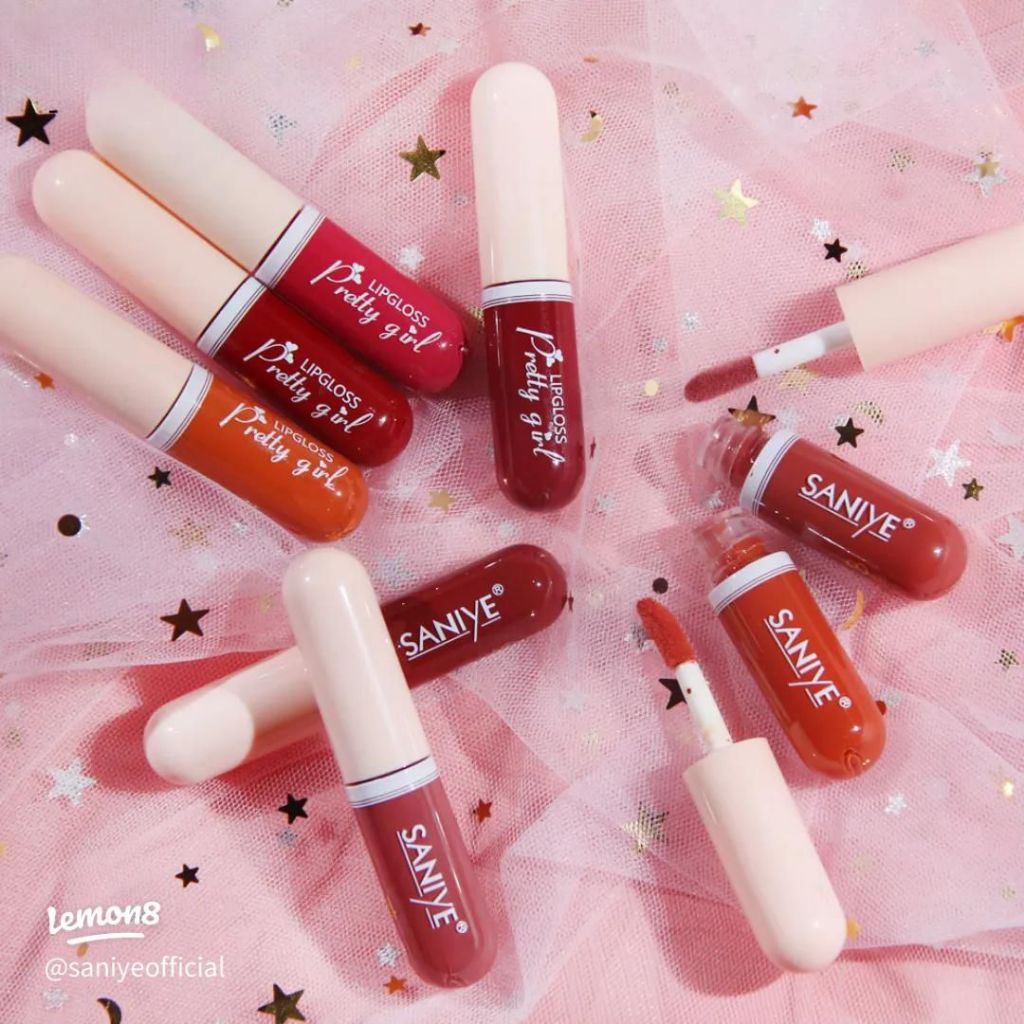 Lipstik Matte Mini Kapsul SANIYE - Tahan Lama, Waterproof, Tekstur Ringan