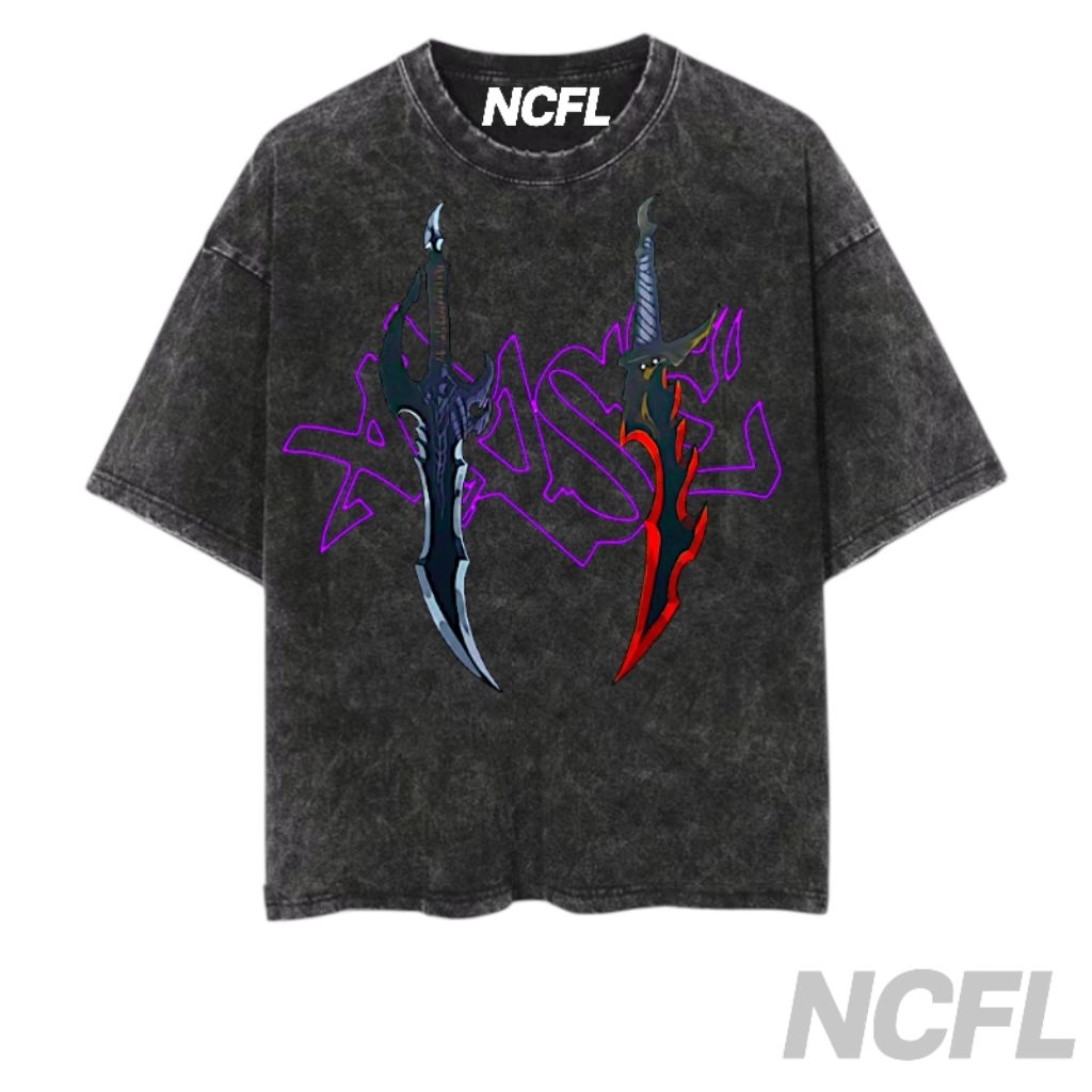 NCFL KAOS ANIME SOLO LEVELING - DAGGER SUNG JIN WOO - TSHIRT ANIME SOLO LEVELING - DAGGER SUNG JIN W