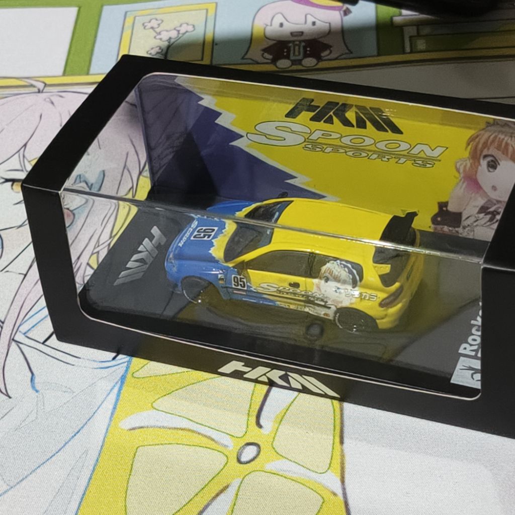 HKM CIVIC EG6 ROCKET BUNNY SPOON ITASHA GOCHIUSA VER. LOOSE (bukan pop race mini gt hotwheels kaido 