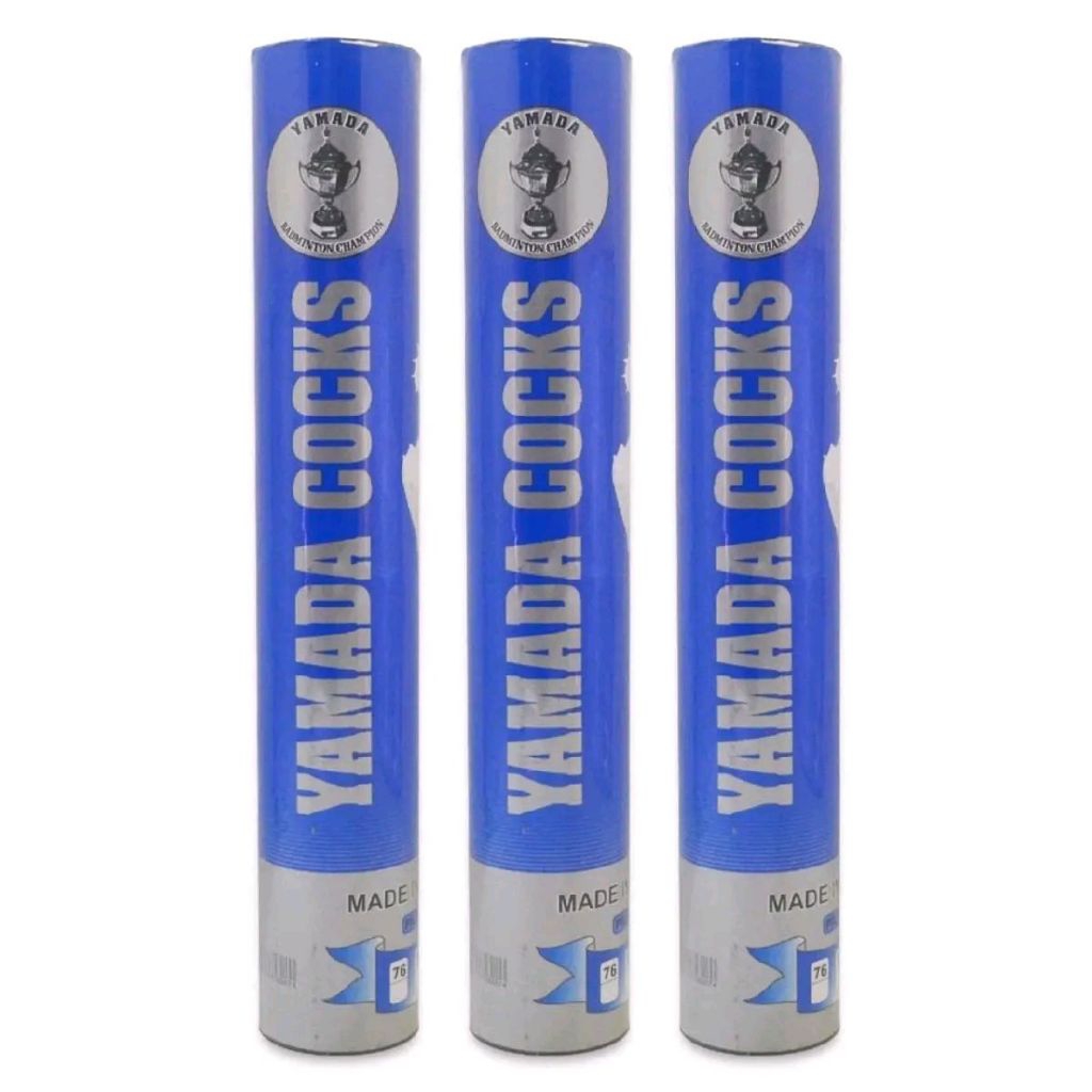 ( ISI 6 PCS ) KOK BULUTANGKIS BADMINTON YAMADA BIRU