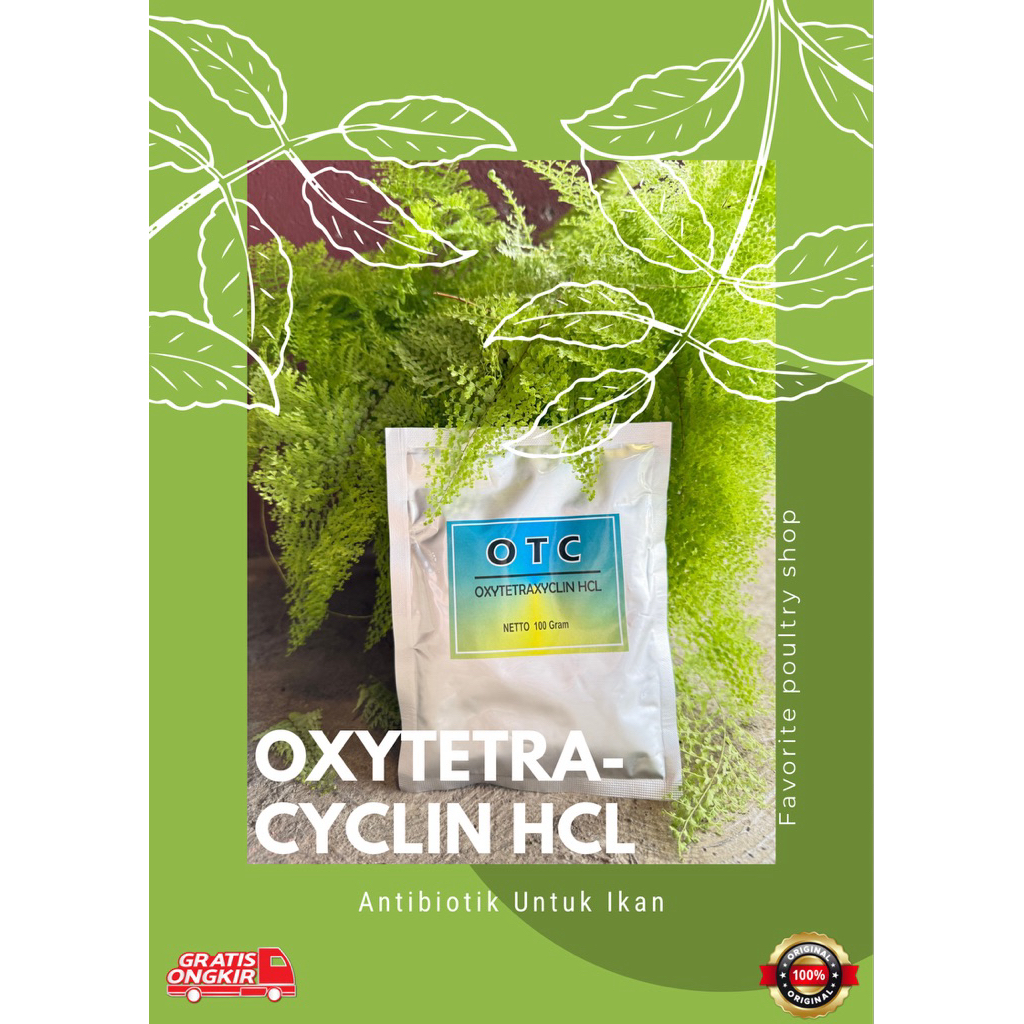 OTC 100 gram OTC BOSTER Oxytetracyclin HCL Antibiotik Ikan